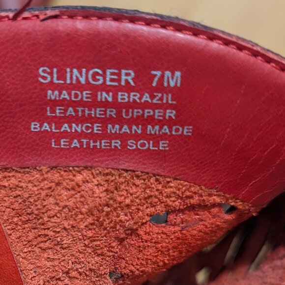 Red Carlos Santana Slinger Cowboy Boots size 7 - Picture 6 of 11